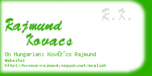 rajmund kovacs business card